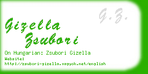 gizella zsubori business card